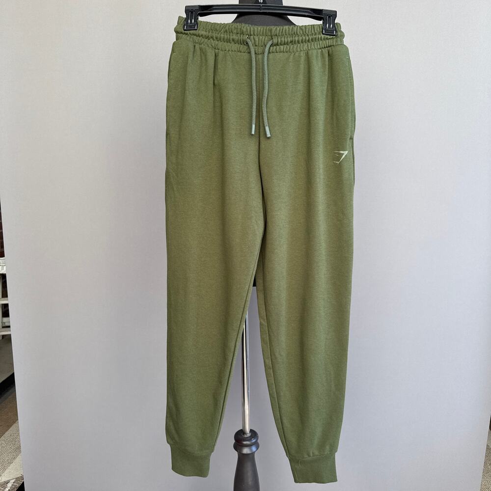 Mens Gymshark joggers - green - sweatpants - Olive - lounge - workout - size XS